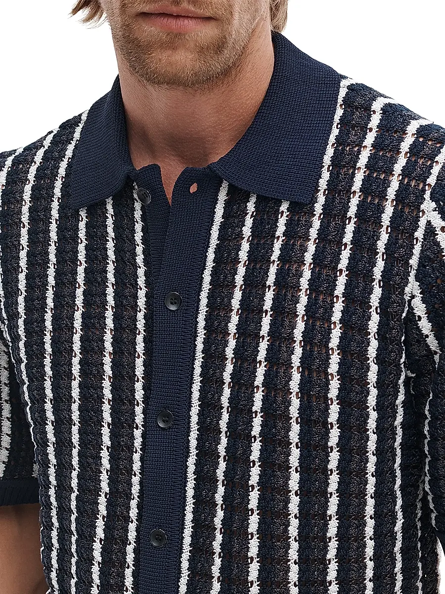 rag & bone Men's Dalton Crotchet Cotton Shirt | Thumbnail 5 rag & bone Men's Dalton Crotchet Cotton Shirt | Thumbnail 5