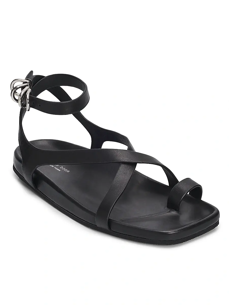 rag & bone Women's Rue Leather Sandals | Thumbnail 2 rag & bone Women's Rue Leather Sandals | Thumbnail 2