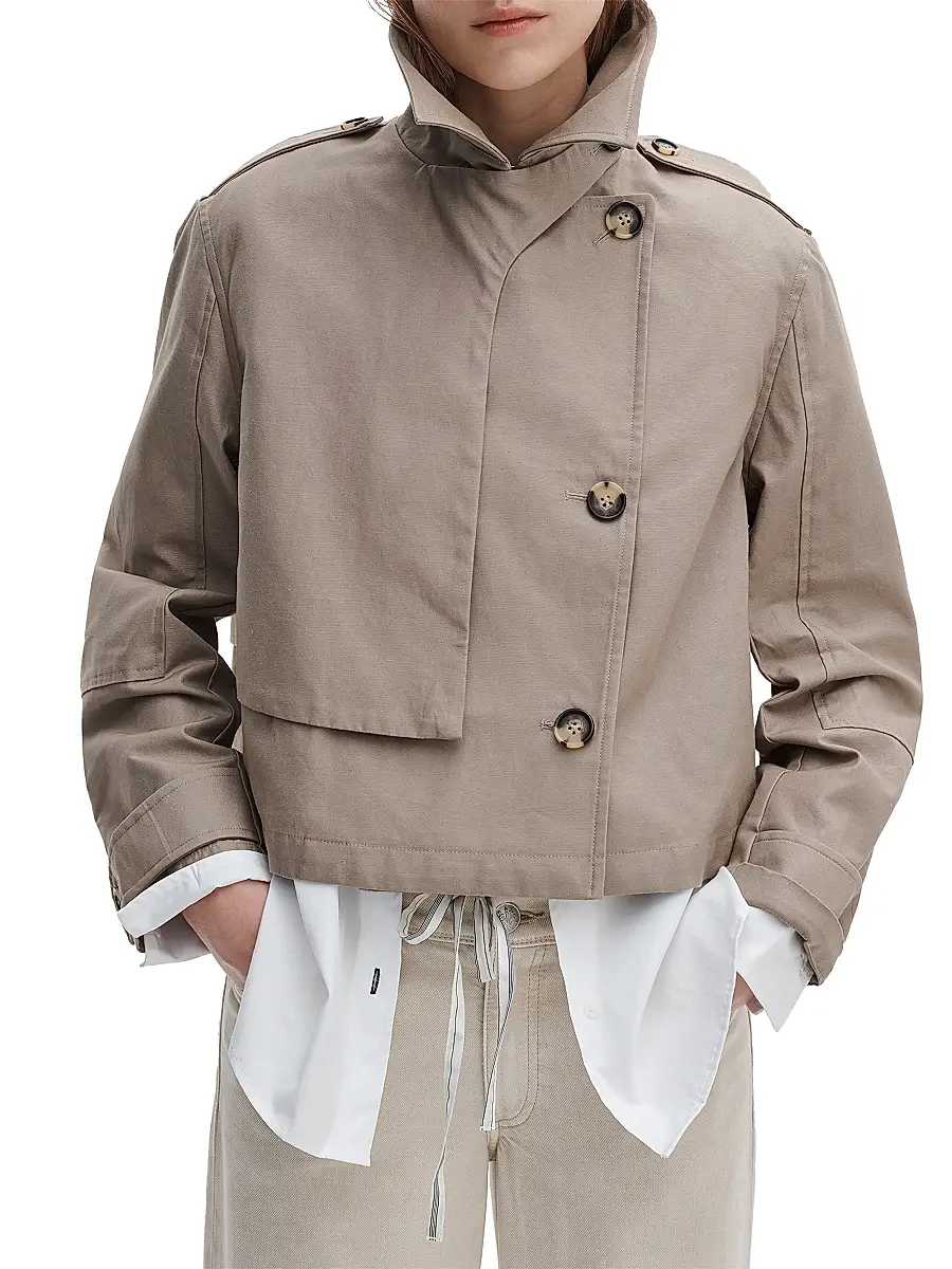 rag & bone Women's Jamie Crop Trench Jacket | Thumbnail 3 rag & bone Women's Jamie Crop Trench Jacket | Thumbnail 3