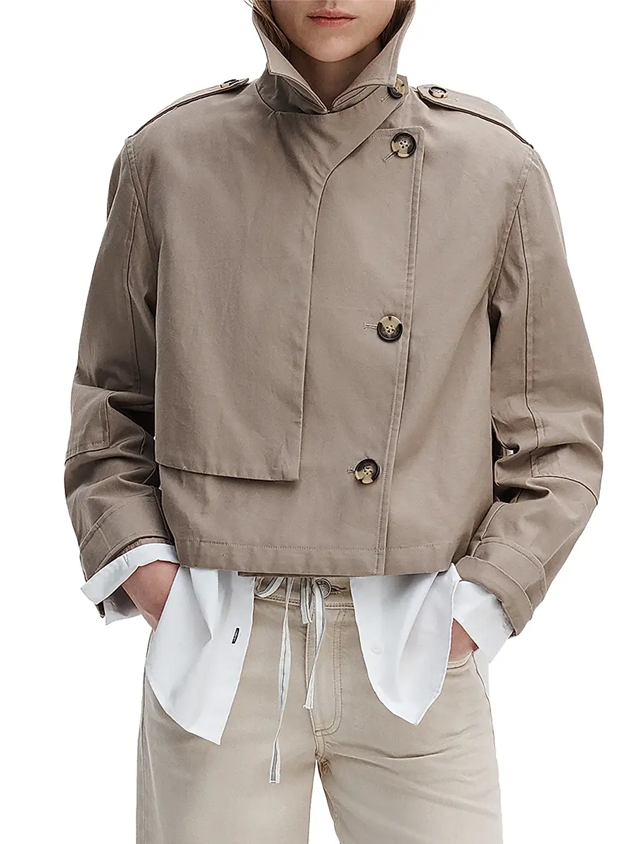 rag & bone Women's Jamie Crop Trench Jacket | Thumbnail 4 rag & bone Women's Jamie Crop Trench Jacket | Thumbnail 4