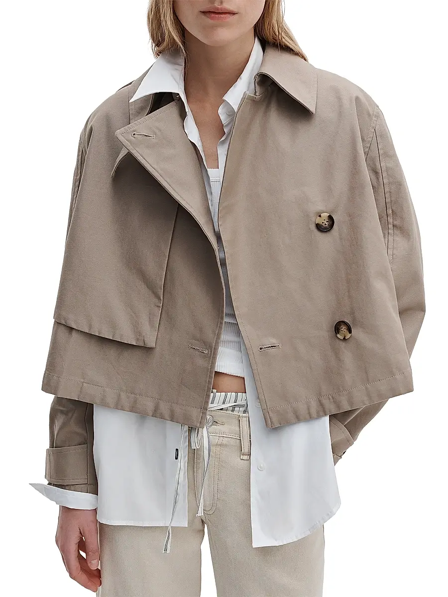 rag & bone Women's Jamie Crop Trench Jacket | Thumbnail 6 rag & bone Women's Jamie Crop Trench Jacket | Thumbnail 6