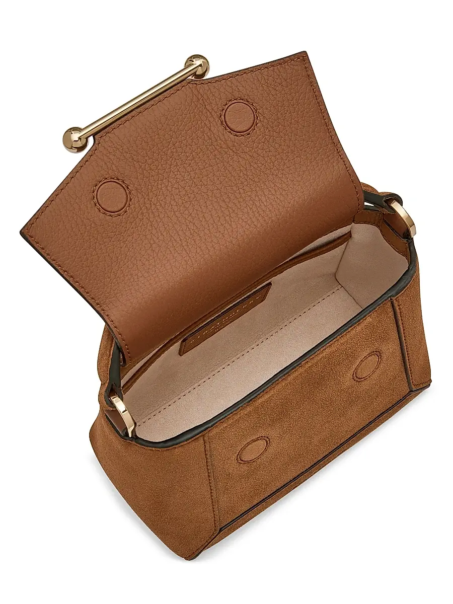 Strathberry Women's Mosaic Nano Suede Top Handle Bag | Thumbnail 6 Strathberry Women's Mosaic Nano Suede Top Handle Bag | Thumbnail 6