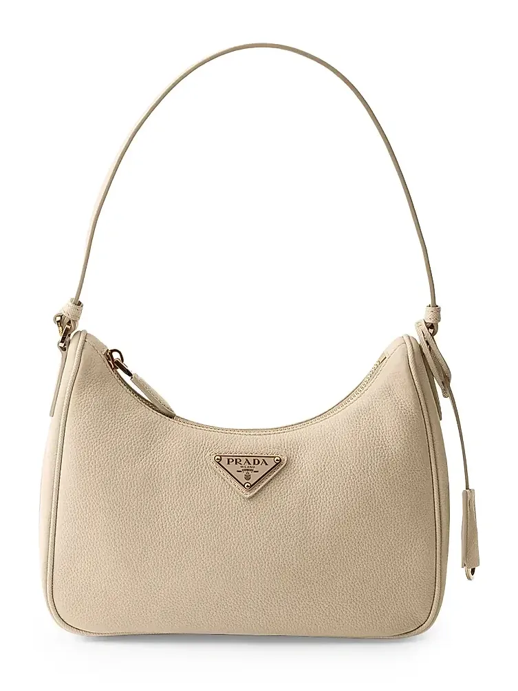 Women's Re-Edition 2005 Nubuck and Saffiano Leather Shoulder Bag Women's Re-Edition 2005 Nubuck and Saffiano Leather Shoulder Bag