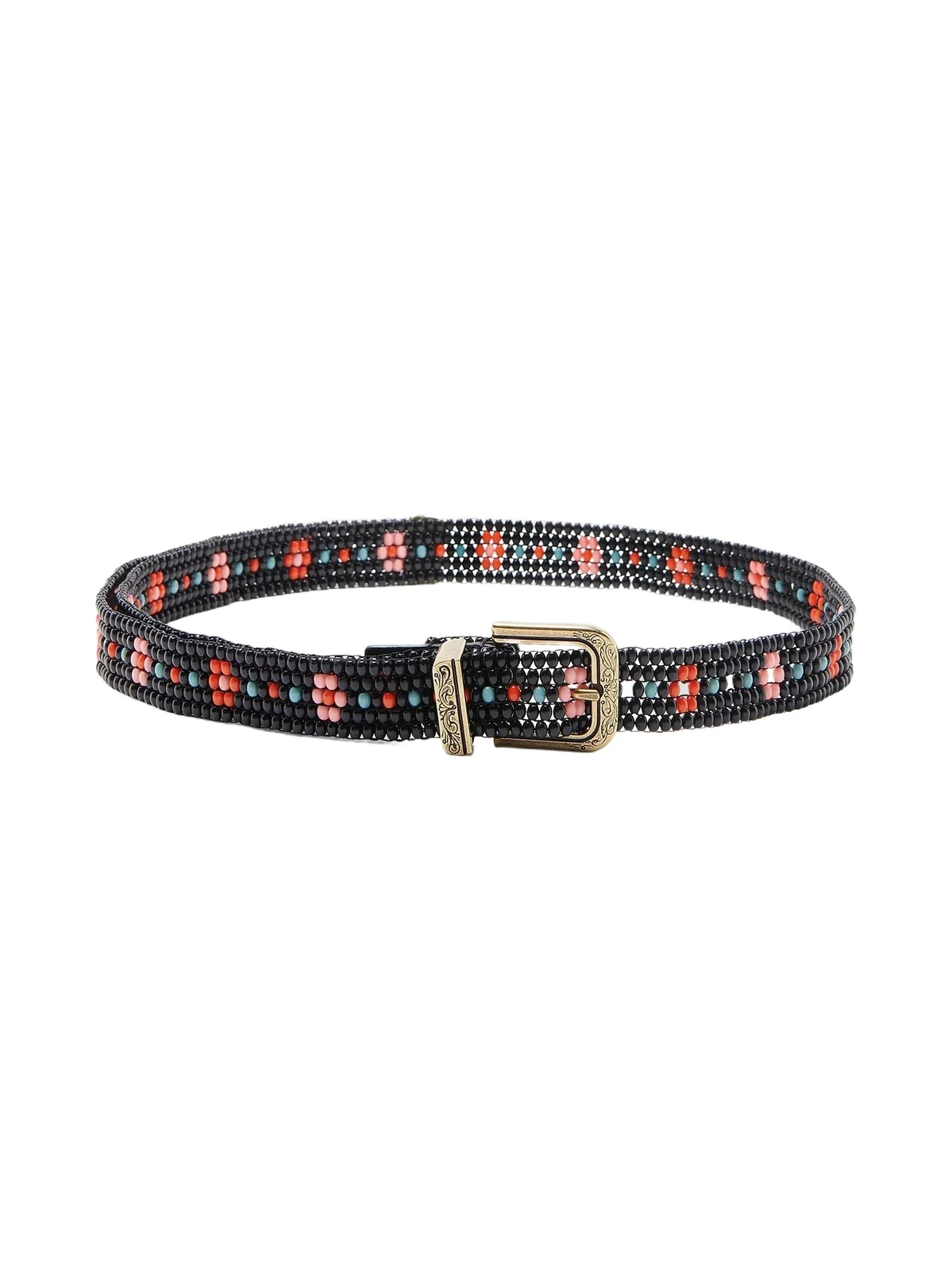 Etro Women's Floral Beaded Embroidered Belt