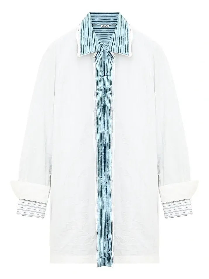 Women's Mixed Stripe Cotton-Blend Shirtdress