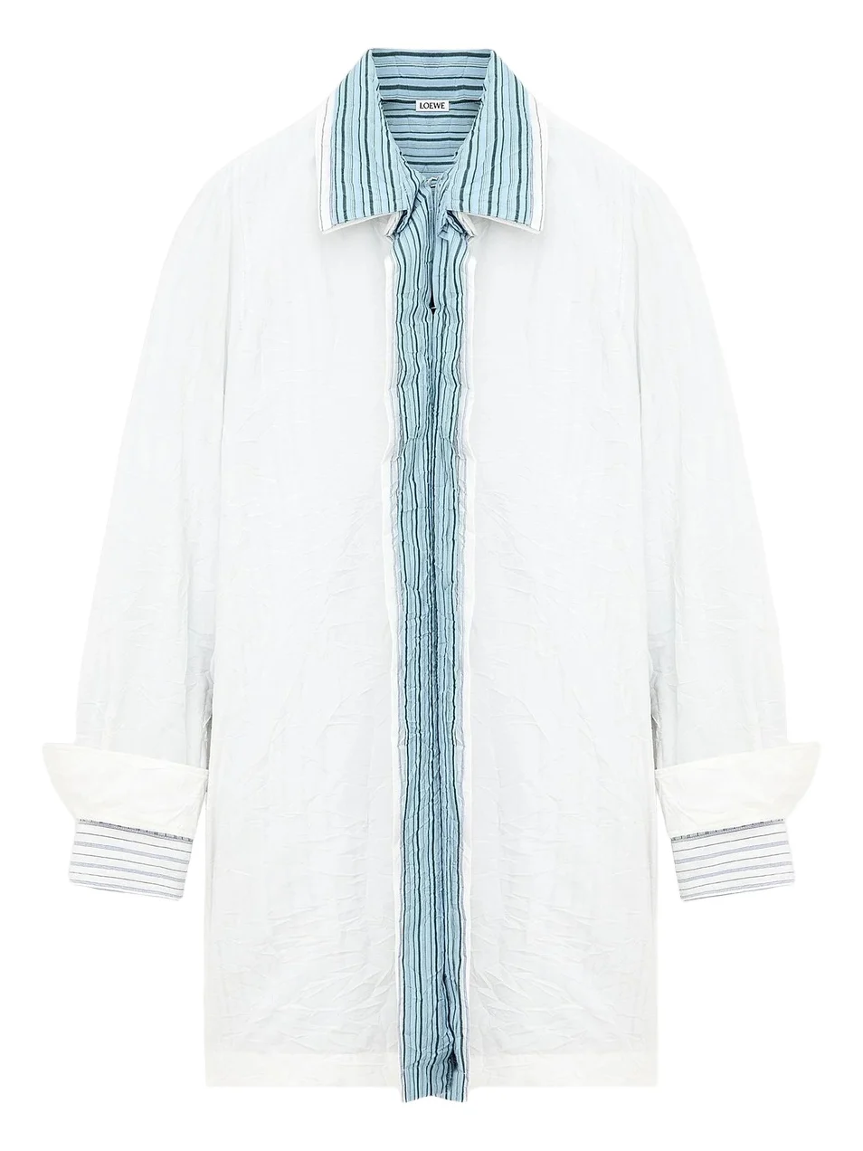 Women's Mixed Stripe Cotton-Blend Shirtdress Women's Mixed Stripe Cotton-Blend Shirtdress