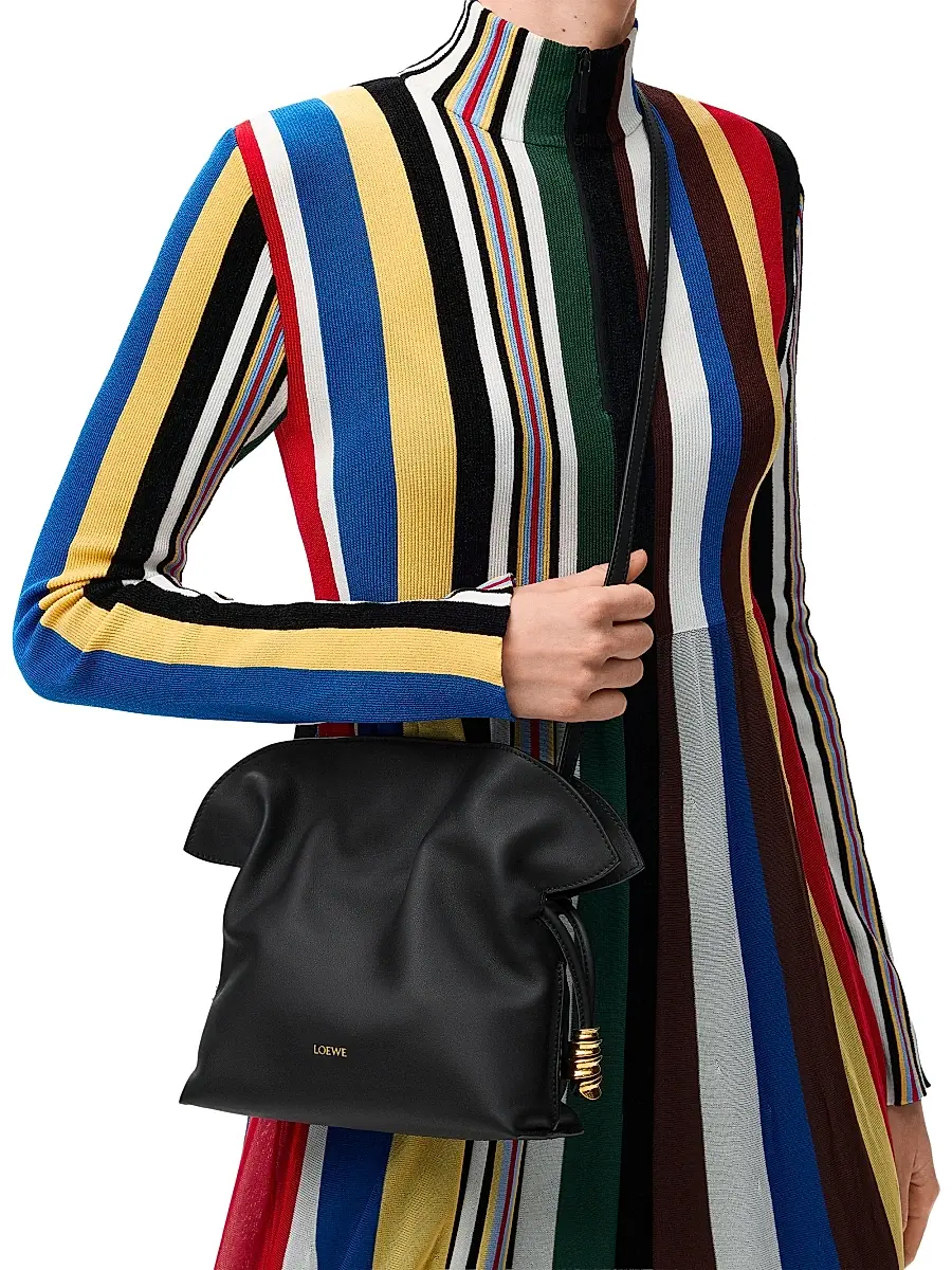 Loewe Women's Coil Flamenco Mini Leather Clutch | Thumbnail 3 Loewe Women's Coil Flamenco Mini Leather Clutch | Thumbnail 3