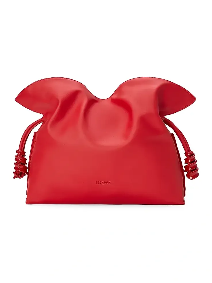 Women's Coil Flamenco Medium Leather Clutch