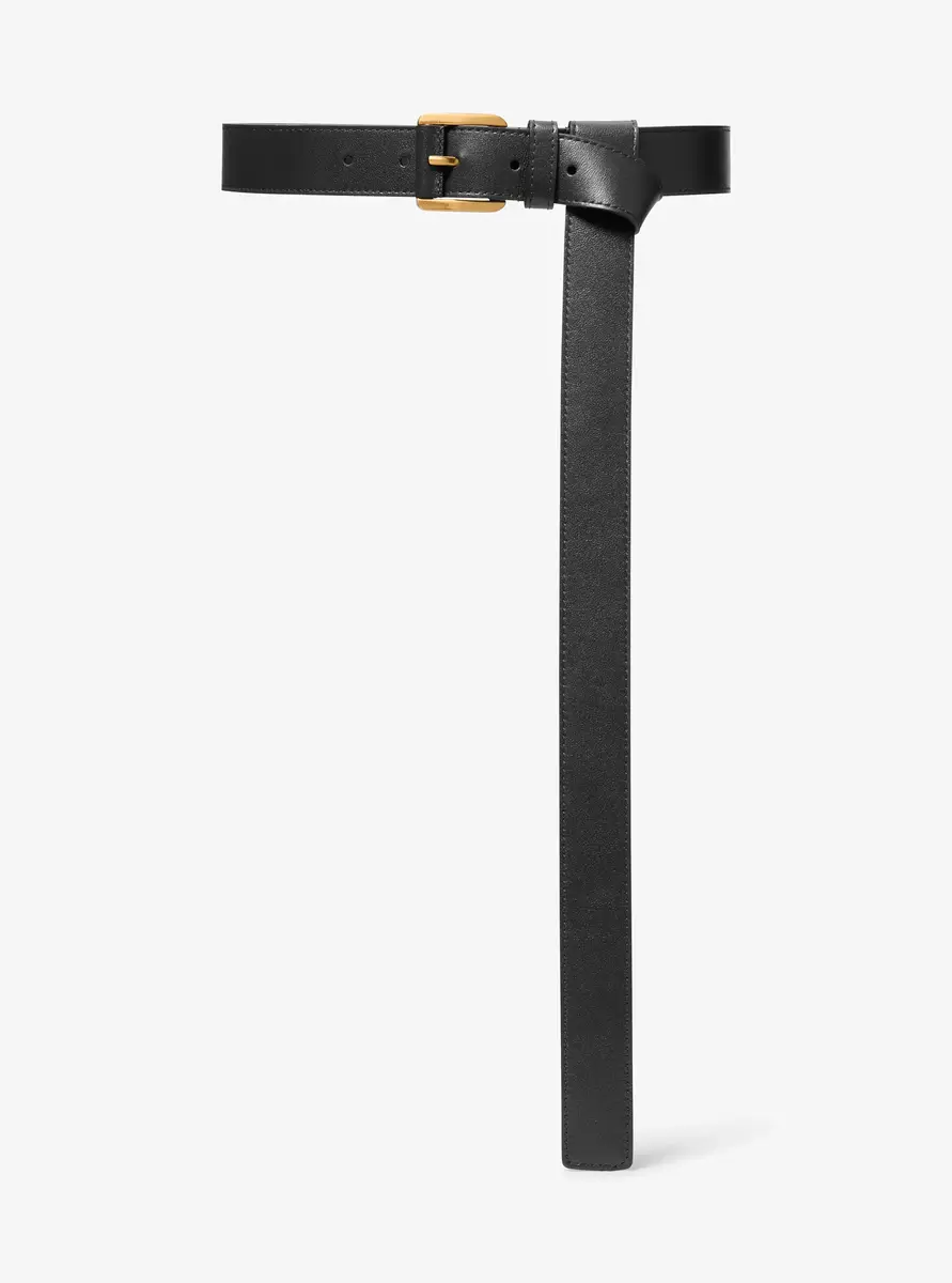 Michael Kors Collection Jodi Leather Waist Belt in Black | Thumbnail 15 Michael Kors Collection Jodi Leather Waist Belt in Black | Thumbnail 15