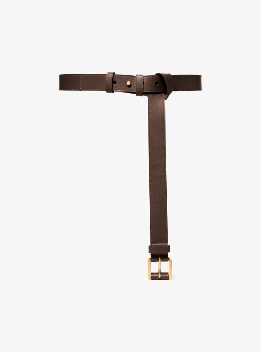 Michael Kors Collection Kaitlin Leather Trouser Belt in Black | Thumbnail 18 Michael Kors Collection Kaitlin Leather Trouser Belt in Black | Thumbnail 18