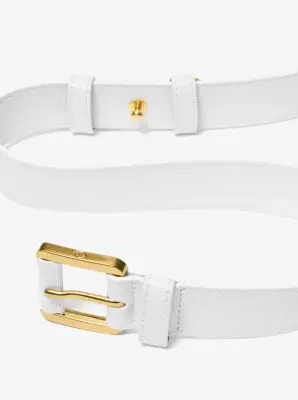 Michael Kors Collection Kaitlin Leather Trouser Belt in Black | Thumbnail 3 Michael Kors Collection Kaitlin Leather Trouser Belt in Black | Thumbnail 3
