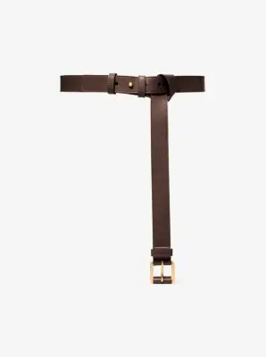 Michael Kors Collection Kaitlin Leather Trouser Belt in Black | Thumbnail 5 Michael Kors Collection Kaitlin Leather Trouser Belt in Black | Thumbnail 5