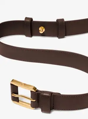 Michael Kors Collection Kaitlin Leather Trouser Belt in Black | Thumbnail 6 Michael Kors Collection Kaitlin Leather Trouser Belt in Black | Thumbnail 6