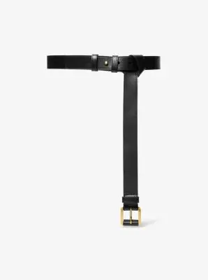 Michael Kors Collection Kaitlin Leather Trouser Belt in Black | Thumbnail 9 Michael Kors Collection Kaitlin Leather Trouser Belt in Black | Thumbnail 9