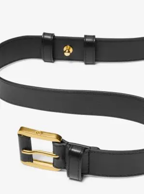 Michael Kors Collection Kaitlin Leather Trouser Belt in Black | Thumbnail 10 Michael Kors Collection Kaitlin Leather Trouser Belt in Black | Thumbnail 10