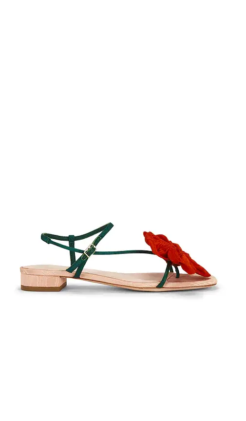 Loeffler Randall Genevieve Flower Applique Flat Sandal | Image 1 Loeffler Randall Genevieve Flower Applique Flat Sandal | Image 1