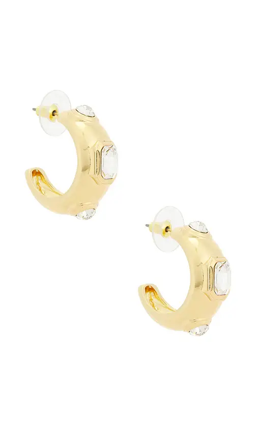 petit moments Gardenia Hoop Earrings