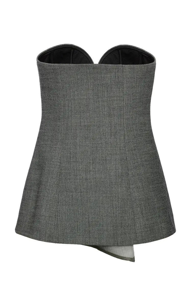 Magda Butrym Wool-Blend Strapless Top | Thumbnail 2