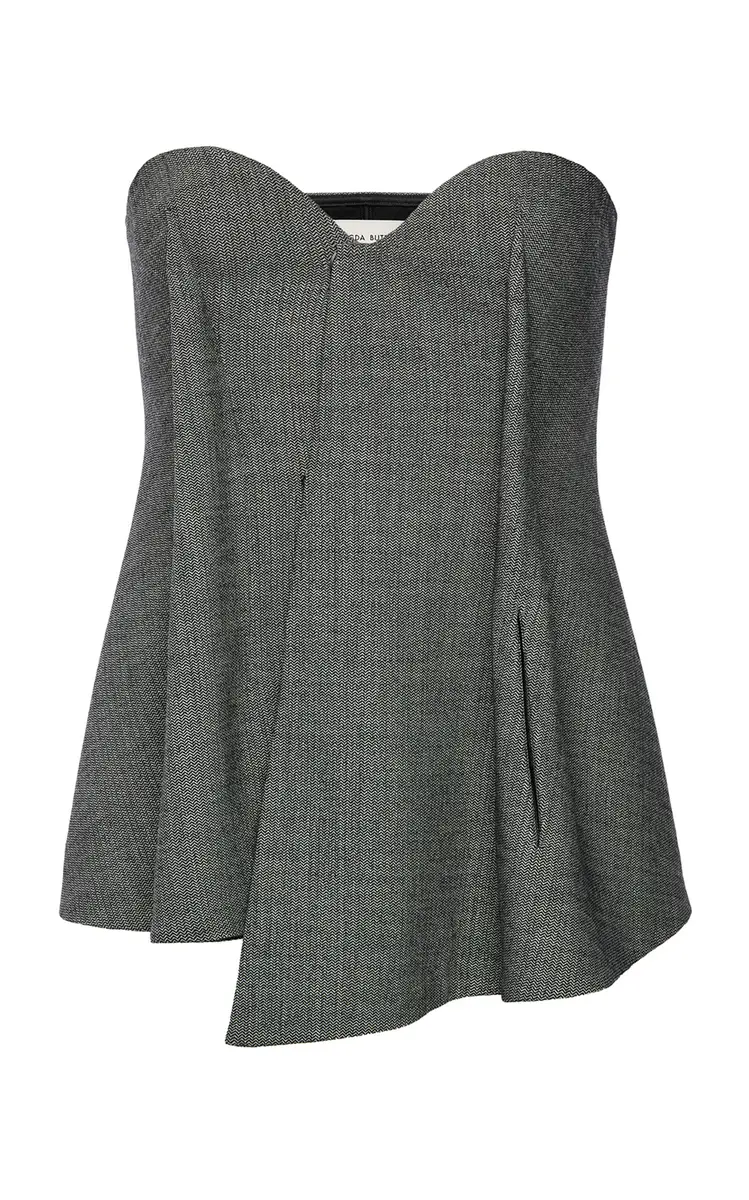Magda Butrym Wool-Blend Strapless Top | Thumbnail 3