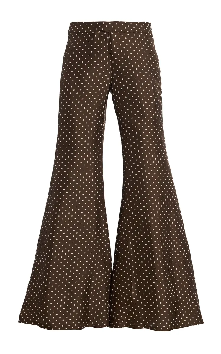 Zaoua Zebra Silk Flared-Leg Pants Zaoua Zebra Silk Flared-Leg Pants