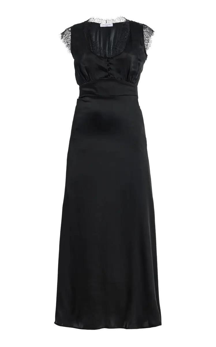 FRANÇOISE Lisette Silk Midi Dress | Thumbnail 2