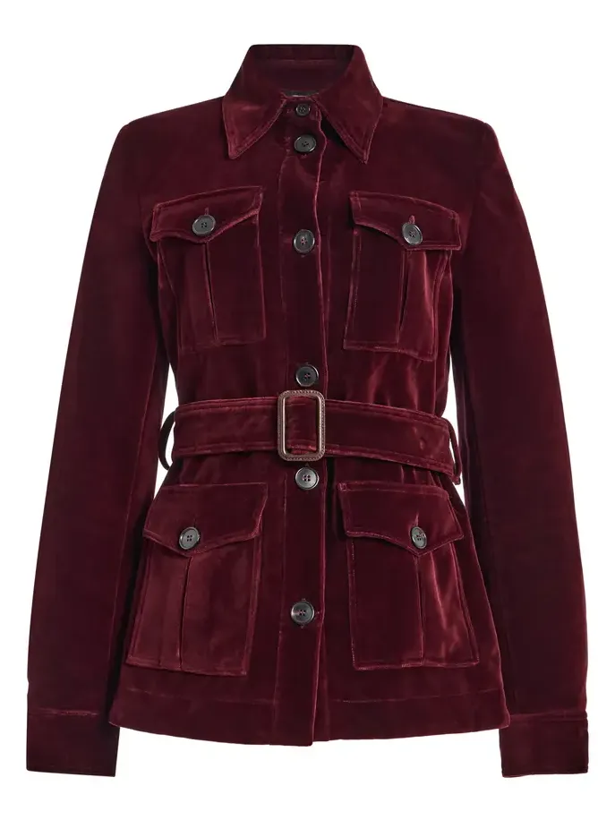 FRANÇOISE Sutton Belted Cotton Jacket