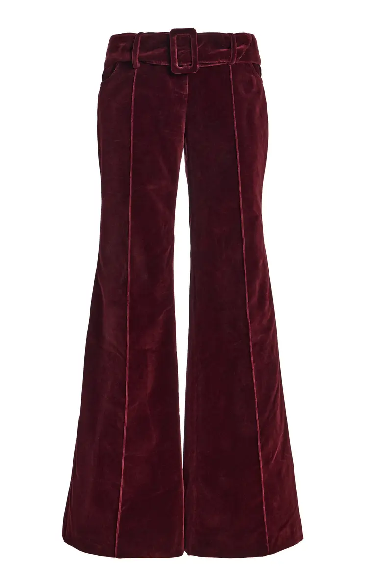Clover Cotton Flared-Leg Pants Clover Cotton Flared-Leg Pants