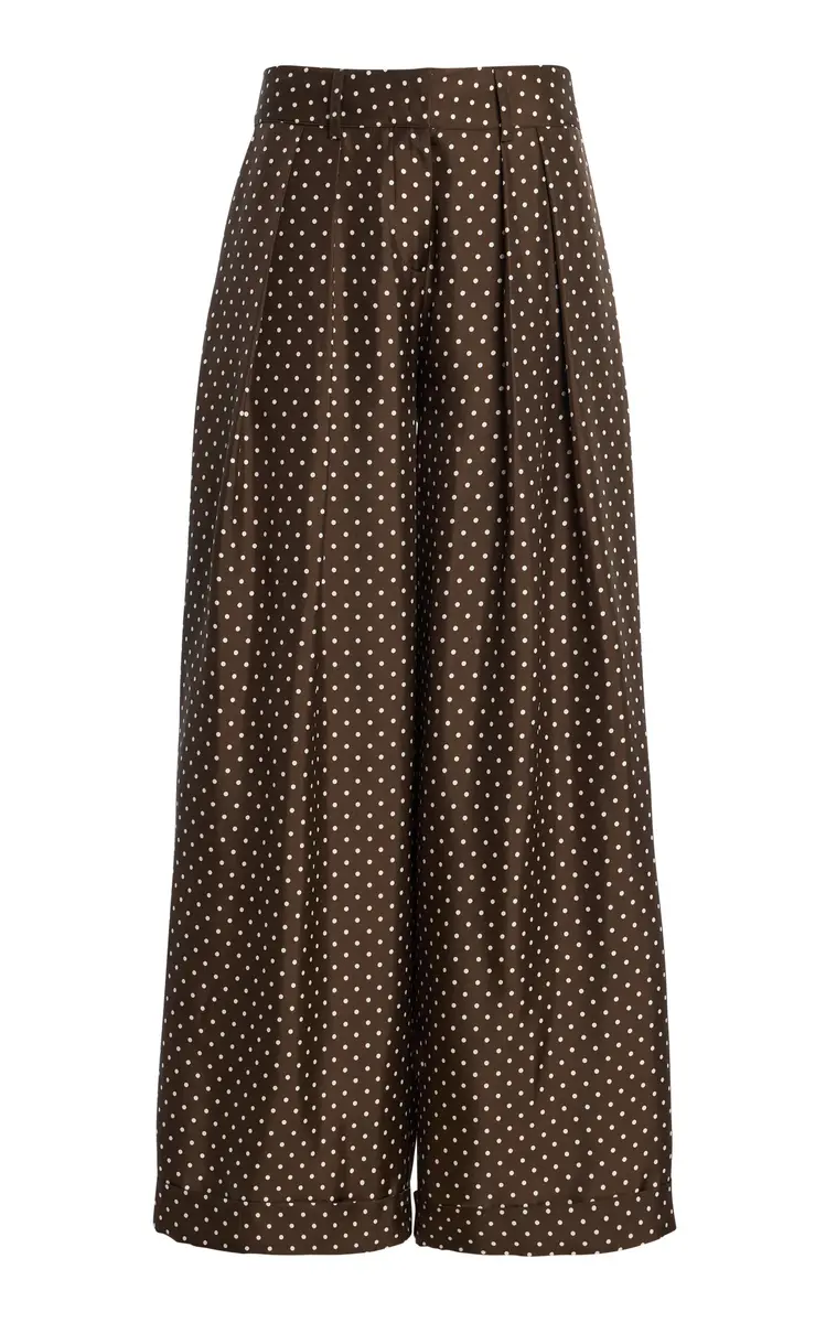 Mila Silk Wide-Leg Pants