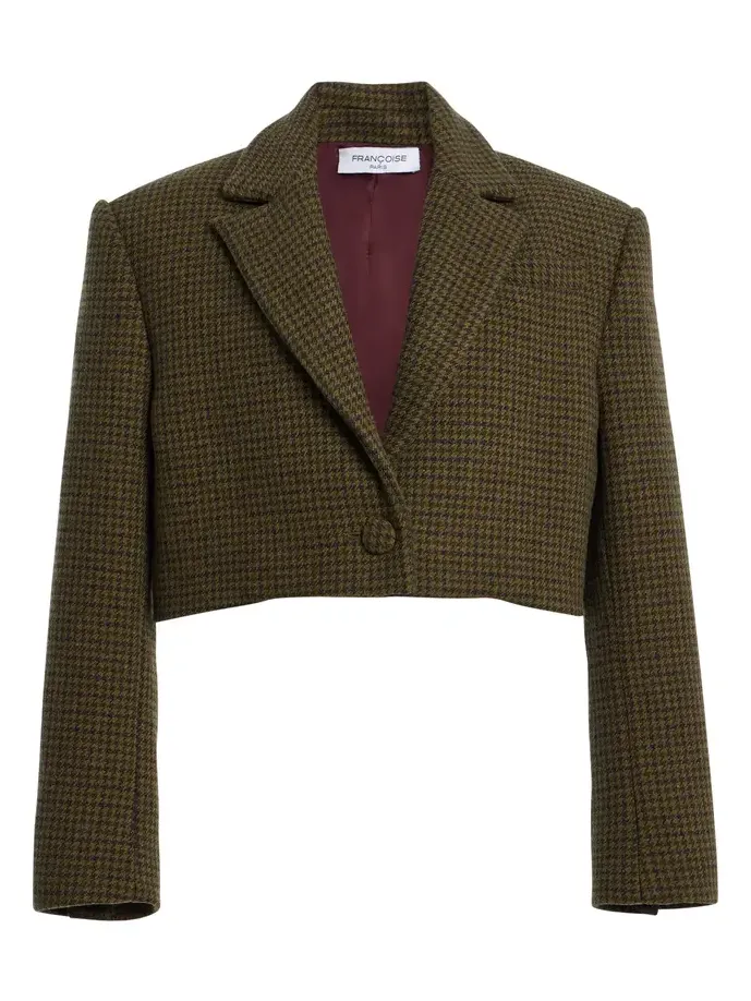 FRANÇOISE Asani Cropped Wool-Blend Jacket