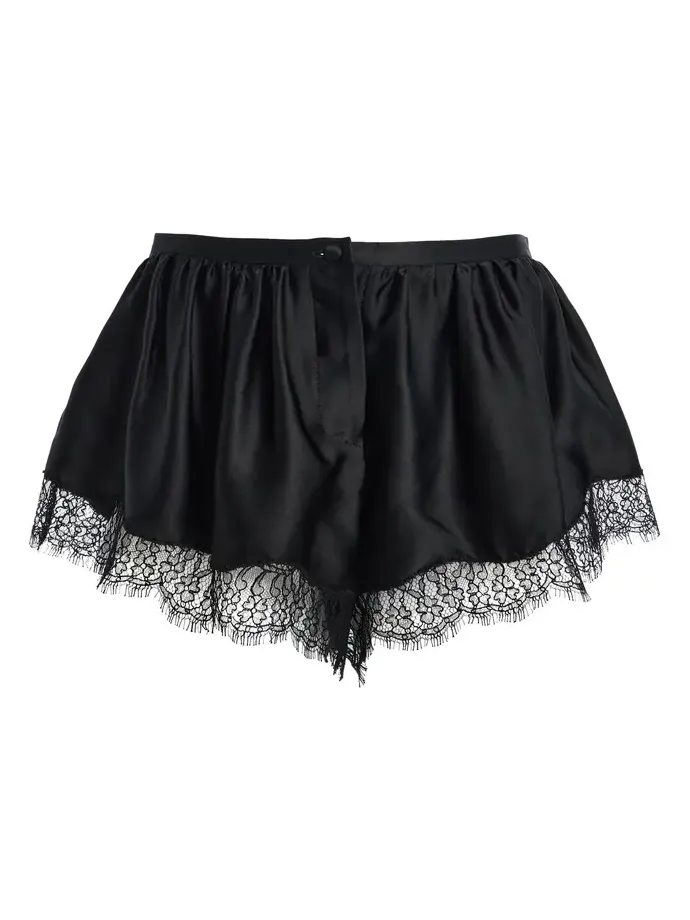 Lisette Ruffled Silk Mini Shorts Lisette Ruffled Silk Mini Shorts