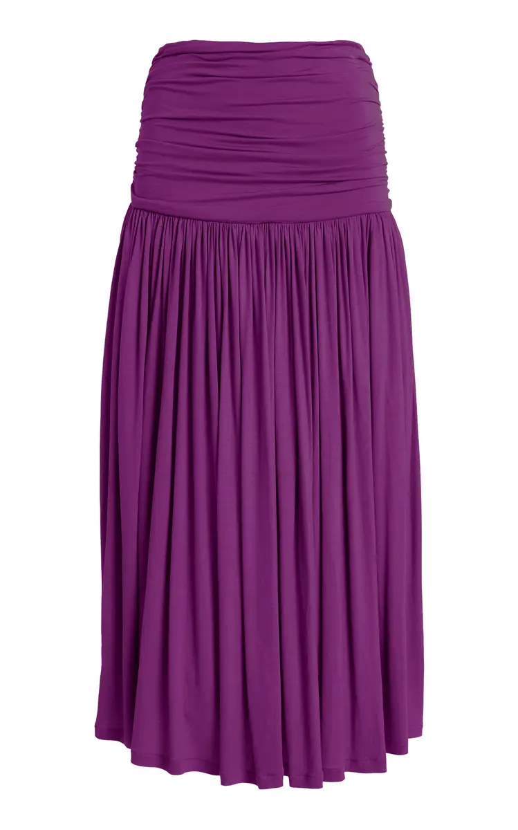 FRANÇOISE Nora Pleated Midi Skirt | Thumbnail 2