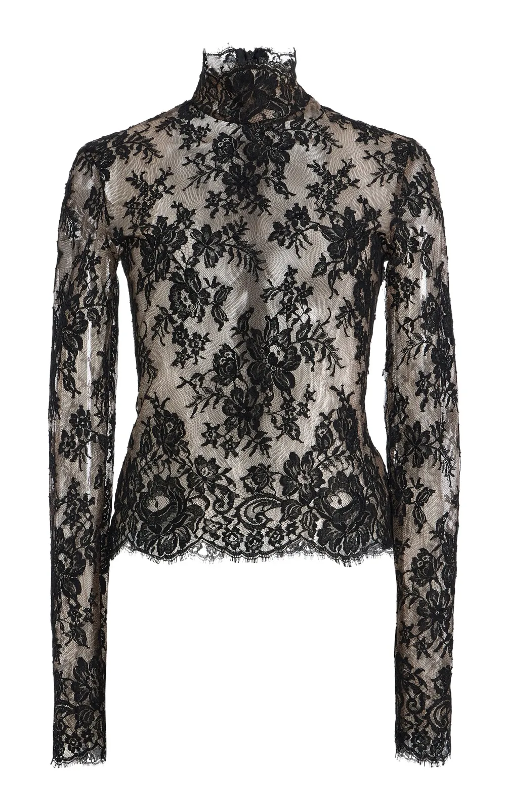FRANÇOISE Paulina High Collar Lace Top