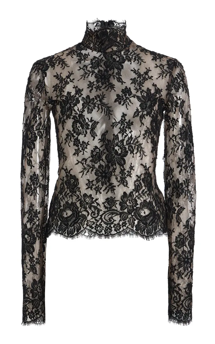 Paulina High Collar Lace Top Paulina High Collar Lace Top