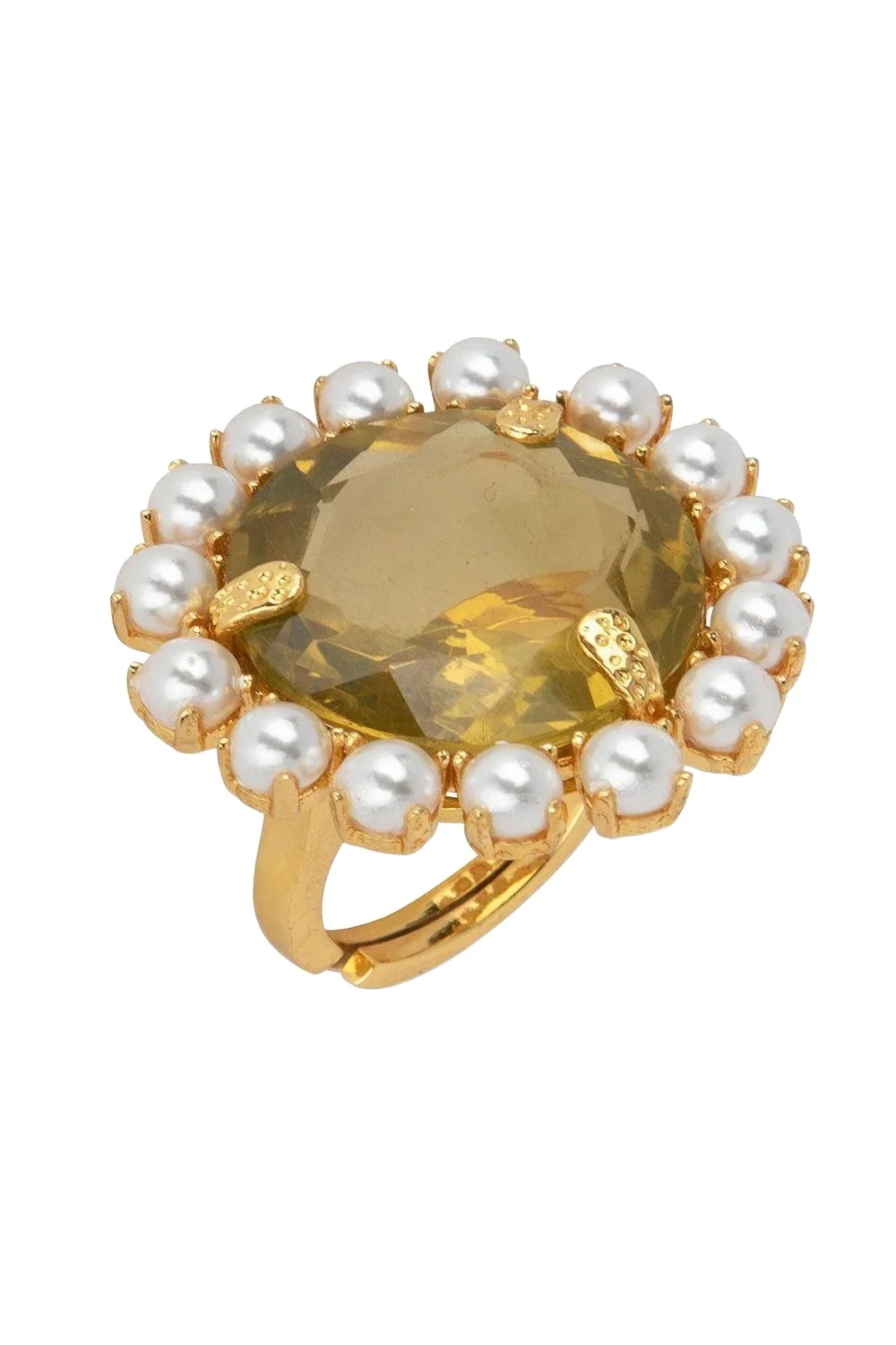 Lemon Quartz Pearl Aurea Ring Lemon Quartz Pearl Aurea Ring