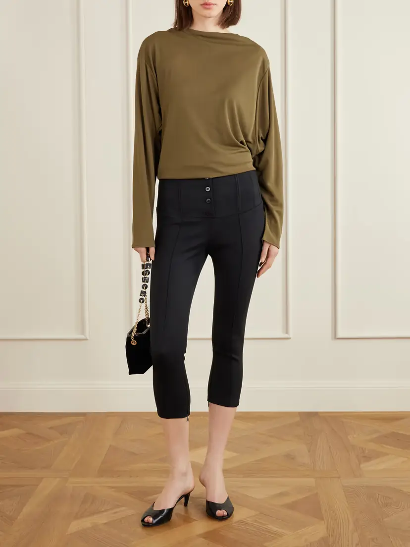 Jacquemus Le Pantalon Arlesien Crepe Skinny Capri Pants | Thumbnail 2 Jacquemus Le Pantalon Arlesien Crepe Skinny Capri Pants | Thumbnail 2