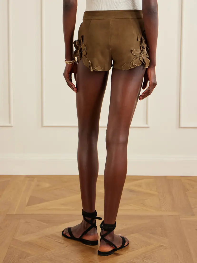 Isabel Marant Kevana Embroidered Suede Shorts | Thumbnail 3 Isabel Marant Kevana Embroidered Suede Shorts | Thumbnail 3