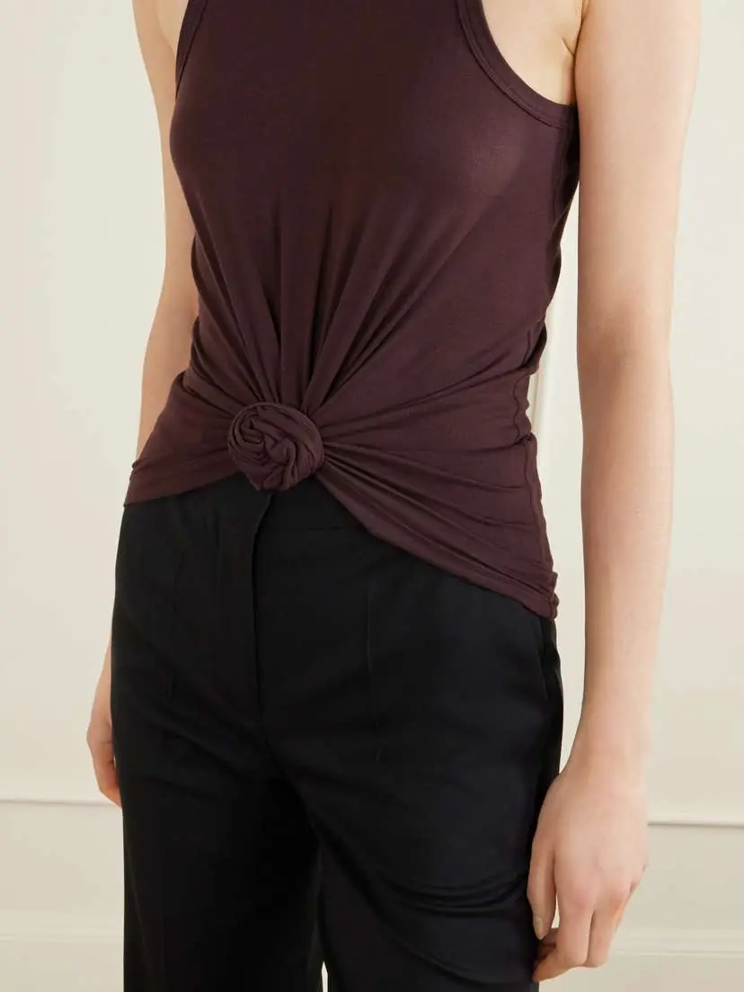 Magda Butrym Cotton-stretch Tank Top | Thumbnail 4 Magda Butrym Cotton-stretch Tank Top | Thumbnail 4