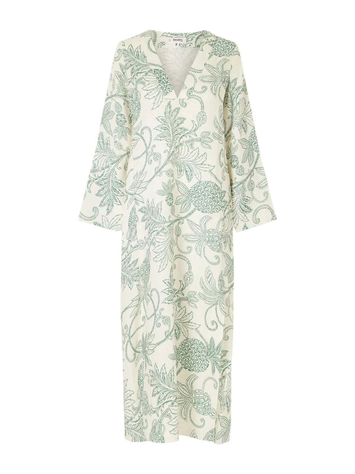 Lemlem Theodora Printed Linen Maxi Dress