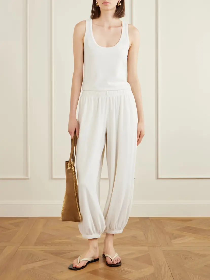 Suzie Kondi Paxos Cotton-blend Terry Track Pants | Thumbnail 2 Suzie Kondi Paxos Cotton-blend Terry Track Pants | Thumbnail 2