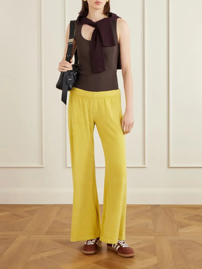 Suzie Kondi Wide-leg Cotton-blend Sweatpants | Thumbnail 2