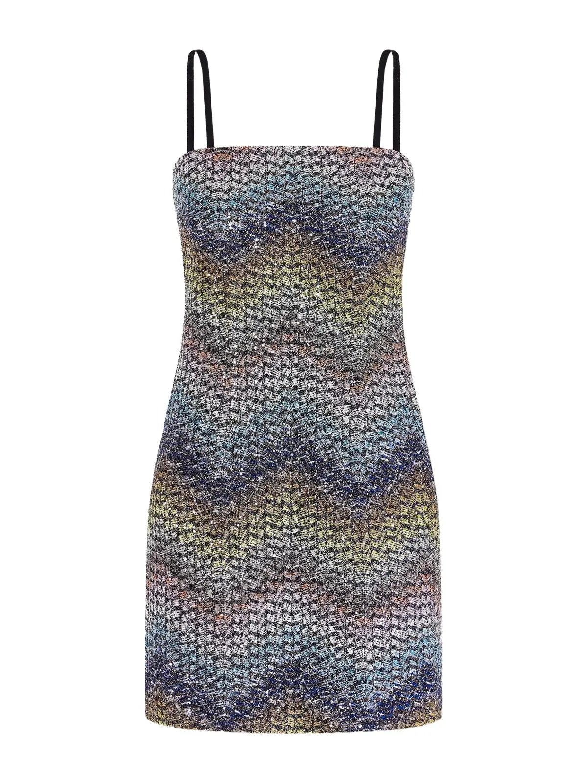 Missoni Sequin-embellished Metallic Crochet-knit Mini Dress