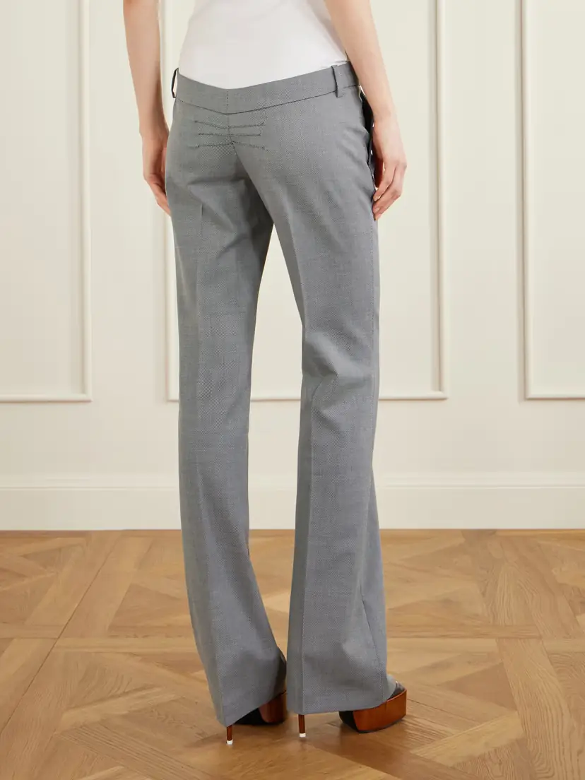 The Attico Wool And Cotton-blend Straight-leg Pants | Thumbnail 4 The Attico Wool And Cotton-blend Straight-leg Pants | Thumbnail 4