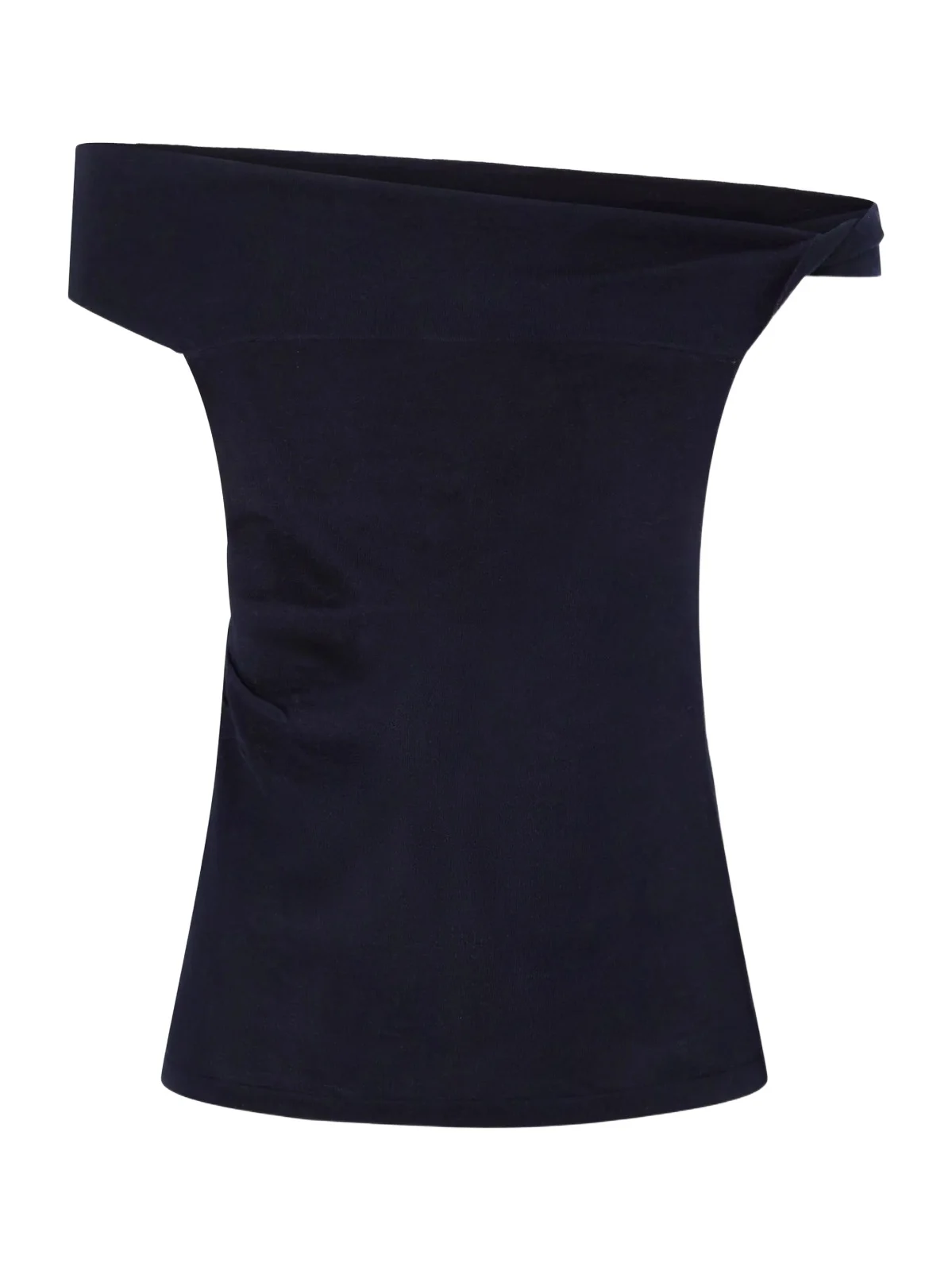 Arch4 Off-the-shoulder Silk And Cashmere-blend Top - Blue