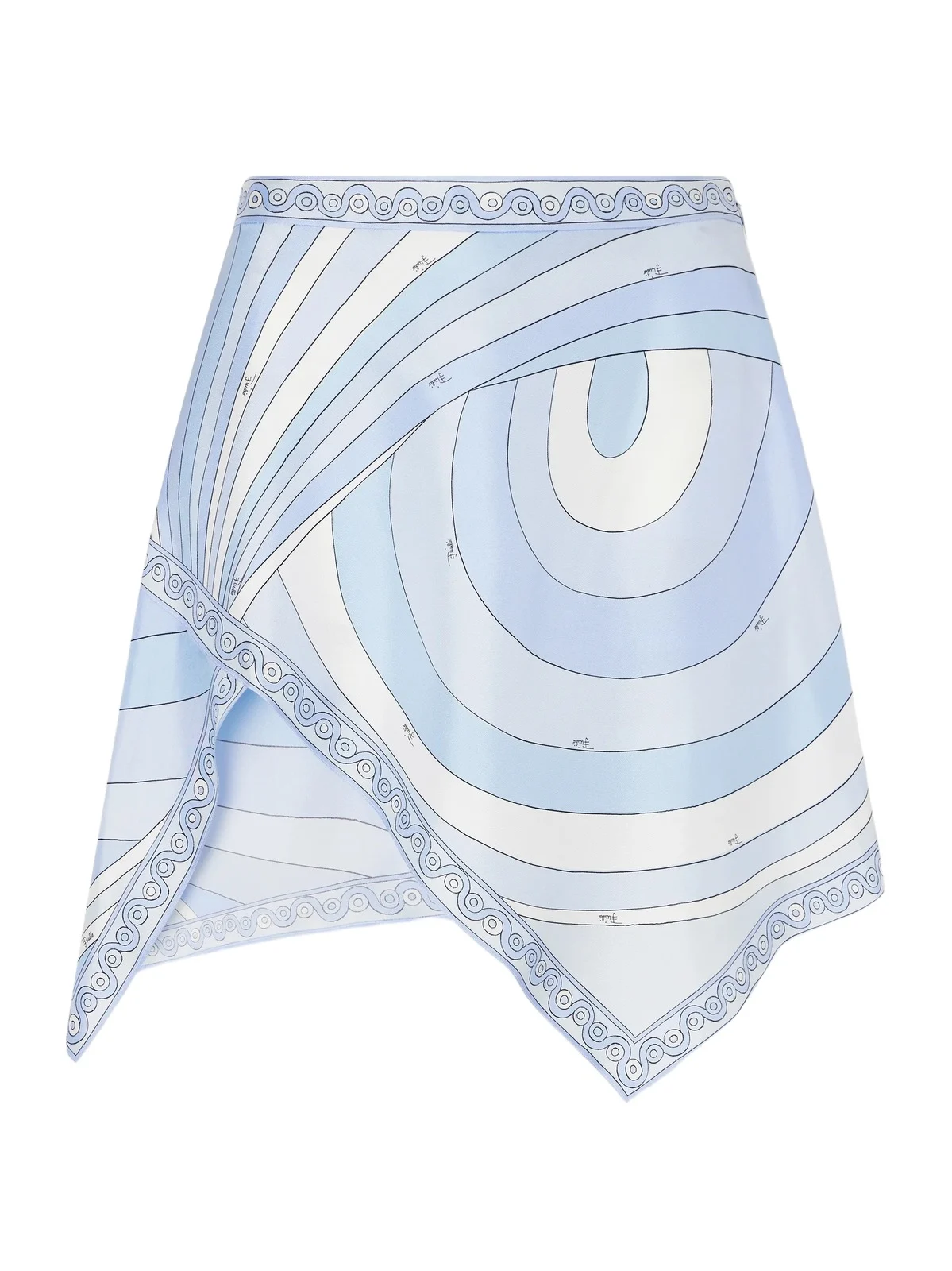Printed Silk-twill Mini Wrap Skirt Printed Silk-twill Mini Wrap Skirt