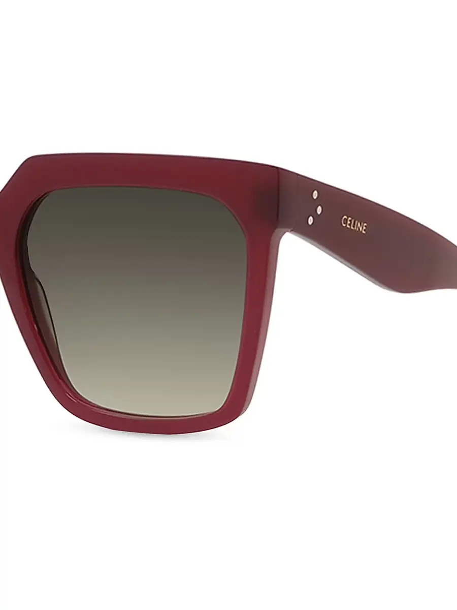 CELINE Women's 55MM Oversized Square Sunglasses - Shiny Bordeaux | Thumbnail 3