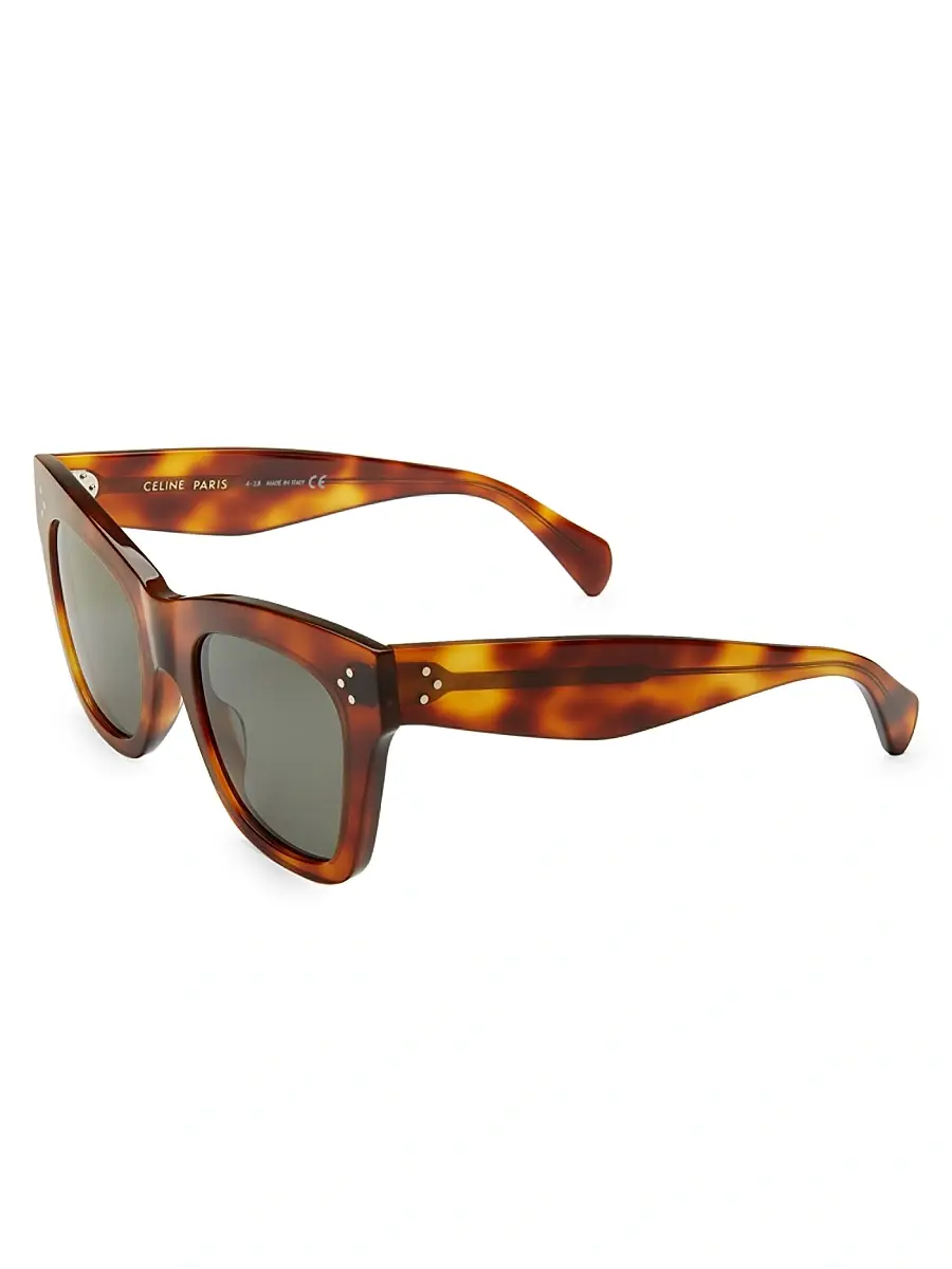 CELINE Women's 50MM Tortoise Cat Eye Sunglasses - Brown Tortoise | Thumbnail 2 CELINE Women's 50MM Tortoise Cat Eye Sunglasses - Brown Tortoise | Thumbnail 2