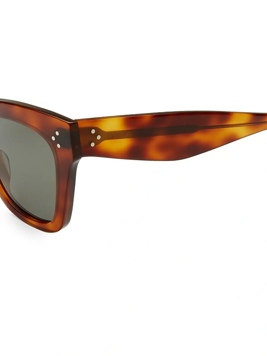 CELINE Women's 50MM Tortoise Cat Eye Sunglasses - Brown Tortoise | Thumbnail 3 CELINE Women's 50MM Tortoise Cat Eye Sunglasses - Brown Tortoise | Thumbnail 3