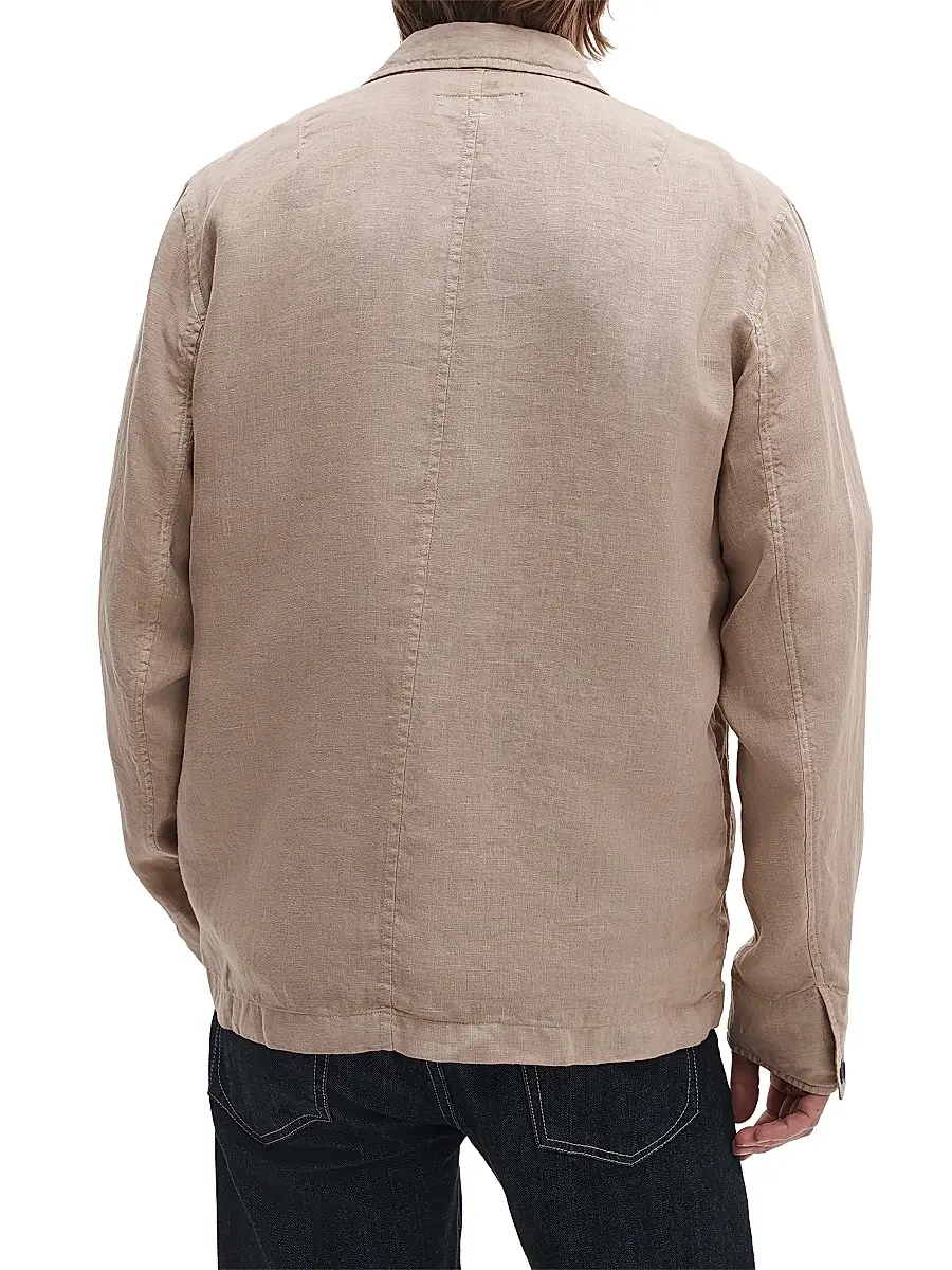rag & bone Men's Evan Chore Linen Jacket | Thumbnail 4 rag & bone Men's Evan Chore Linen Jacket | Thumbnail 4