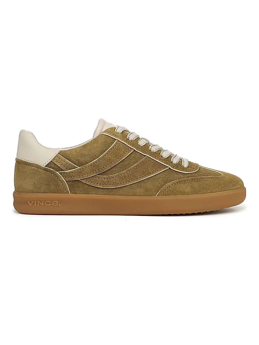 Vince Women's Oasis Edge Paint Suede Low-Top Sneakers | Image 1 Vince Women's Oasis Edge Paint Suede Low-Top Sneakers | Image 1