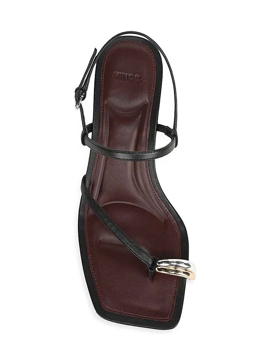 Vince Women's Polli 40MM Strappy Leather Kitten-Heel Sandals | Thumbnail 4 Vince Women's Polli 40MM Strappy Leather Kitten-Heel Sandals | Thumbnail 4